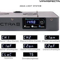 VIPARSPECTRA Control de temporizador regulable 165W 300W LED Luz de Acuario Espectro Completo para Crecimiento Coral Reef Marine Fish Tank LPS/SPS - BESTMASCOTA.COM