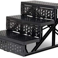 Ideas en la vida escaleras de mascotas rampa para camas de alta – Doggy pasos para perros pequeños y gatos para Galaxy Tab de carcasa rígida en una escalera de 3 paso perro para sofá, cama, silla o coche altas - BESTMASCOTA.COM