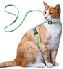 Azuza Arnés y Correa para gato para caminar, a prueba de escape, lindos limones en color brillante, suave y ajustable arnés para gatos - BESTMASCOTA.COM