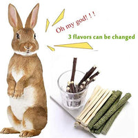 Dbeans Flourithing 3 tipos de juguetes combinados para masticar palos molar dulce de bambú de manzana rama Timothy hierba para mascotas Chinchilla ardilla gerbil hámster ardilla cobayas - BESTMASCOTA.COM
