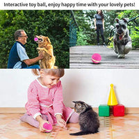 Versión mejorada 2.0: bolas blinkbrione para gatos y perros, enrollado automático/apagado automático, recargable por USB, pelota de juguete interactiva inteligente para gatitos, gatitos, cachorros con luces LED RGB, resistente al agua - BESTMASCOTA.COM