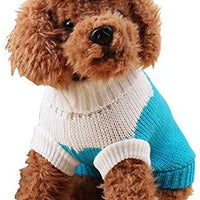 Chborchicen - Sudadera de punto para mascotas con diseño clásico de turtleneck para invierno, cálida, para cachorro, fresa y corazón, para perros - BESTMASCOTA.COM