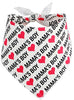 BoomBone Dog Valentines Day Bandana 2 Pac,Triangle Bibs Pet Scarf for Medium and Large Dogs - BESTMASCOTA.COM