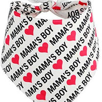 BoomBone Dog Valentines Day Bandana 2 Pac,Triangle Bibs Pet Scarf for Medium and Large Dogs - BESTMASCOTA.COM