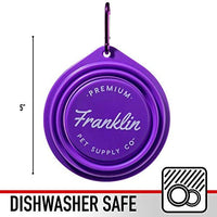 Franklin Pet Supply - Cuenco plegable para mascotas sin BPA, aprobado por la FDA – Perros – Gatos - BESTMASCOTA.COM