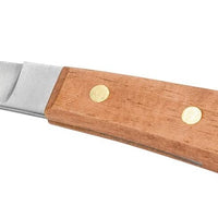 Weaver - Cuchillo de piel para zurdos con mango de madera, color marrón - BESTMASCOTA.COM