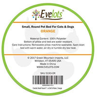 Evelots suave mascota cama, Cats & Dogs, 17" D x 5" H, varios colores - BESTMASCOTA.COM