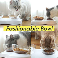 PETNOZ cuencos elevados para perro y gato, altura ajustable de 20 grados, diseño de inclinación de 20 grados, soporte de protección para el cuello, elevados en la parte inferior para gatos y perros pequeños - BESTMASCOTA.COM