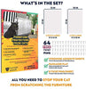 Panther Armor Protectores de muebles para gatos – 8 (ocho) – Pack – Protectores de sofá para gatos – 4 unidades XL 17 pulgadas L 12 pulgadas W + 4 unidades grande 17 pulgadas L 10 pulgadas W Cat Scratch Disterrent – Sofá esquinero Cat Scratch Repellent - BESTMASCOTA.COM