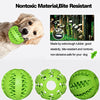 Idepet Pelota de juguete para perro, no tóxica, resistente a mordidas, pelota de juguete para mascotas, perros, cachorros, gatos, alimentador de comida para mascotas, masticar, limpieza de dientes, juego de pelotas de ejercicio, 2 unidades, azul y verde - BESTMASCOTA.COM