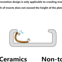 Orgrimmar - 2 cuencos de cerámica para reptiles de comida, para lagarto, anoles, dragones barbados, cangrejos de ermitaño gecko triangulares, leopardo, gecko, camaleón, serpiente de maíz - BESTMASCOTA.COM