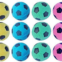 PETFAVORITES Pelotas de espuma de fútbol para gatos juguetes – Pack de 12 - BESTMASCOTA.COM