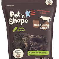 Pet 'n Shape Beef Lung Dog Treats – Hecho y procedente en los Estados Unidos – Trato sano natural - BESTMASCOTA.COM