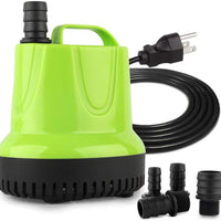 FreEESEA 160-1100 GPH Bomba de agua sumergible para estanques, acuarios, estanques, estanques, estanques, fuente de jardín, fuente de cascada, hidroponía, piscina con elevación máxima de 11.0 ft | Ultra silencioso con protección de apagado automático de s - BESTMASCOTA.COM