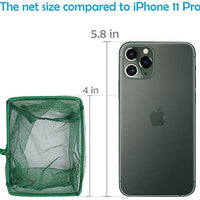 Pawfly 4 Inch Aquarium Net Fine Mesh Small Fish Catch Nets with Plastic Handle - Green - BESTMASCOTA.COM