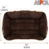 Cama para perro, motivo a rayas de ASPCA, micro tecnología, 28 por 20 por 8 pulgadas - BESTMASCOTA.COM