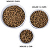 Bone Dry DII - Cuenco redondo de cerámica para comida y agua con borde de silicona antideslizante para perros y gatos - BESTMASCOTA.COM