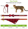 EXPAWLORER Juego de collar y correa para perro, clásico, a cuadros, ajustable, bandana y collares con campana para cachorros y gatos, 3 unidades - BESTMASCOTA.COM