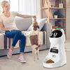 WOpet Alimentador de mascotas, alimentador automático para gatos, dispensador de comida para mascotas, comedero mediano y grande, para gatos, 4 comidas, grabadora de voz, temporizador programable, control de porción - BESTMASCOTA.COM