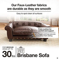 Enchanted Home Pet Brown Brisbane Tufted Pet Bed - BESTMASCOTA.COM