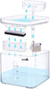 Fuente de agua Pecute para gatos, 3 l/3 modo de salida automático, diseño transparente, dispensador de agua para perro con 2 filtros reutilizables para gatos, perros, múltiples mascotas - BESTMASCOTA.COM