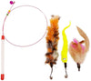 Cat Toys – Surtido Pack 20 Piezas Contiene Wand Varita Teaser Refill Ferret juguetes interactivos Pliegue bolas Furry Ratones bola con Bell mejor Catnip juguetes mouse de peluche con sonajero, mejor regalo de Navidad para Kitty - BESTMASCOTA.COM