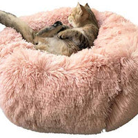 Cama para perro o gato BinetGo, cojín de piel sintética para perro o gato, alivio de articulaciones y mejor sueño, lavable a máquina, parte inferior impermeable - BESTMASCOTA.COM