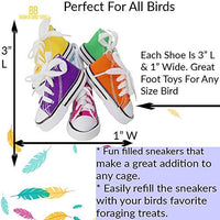 Bonka Bird Toys Mini Sneaker Bird Toy Cage Craft Cages Pet Parrot,Small Dog, Cockatiel, African, Grey, Cockatoo, Cats, Ferrets, Rabbits, Guinea Pigs and Small Animals - BESTMASCOTA.COM