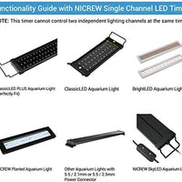 NICREW - Temporizador de luz para acuario, controlador de luz y regulador de intensidad - BESTMASCOTA.COM