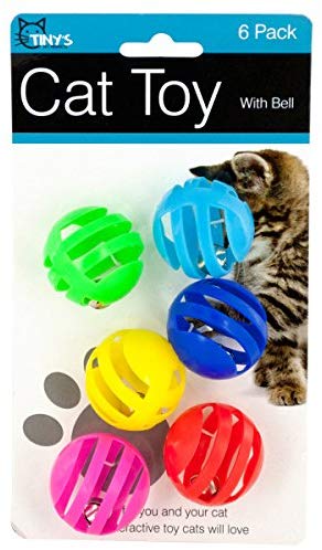 Bulk Buys bolas con cascabeles gato Juguetes Set - BESTMASCOTA.COM