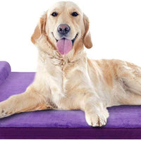 JoicyCo - Cama grande para perros, para perros grandes, camas de espuma antideslizante, con funda lavable - BESTMASCOTA.COM