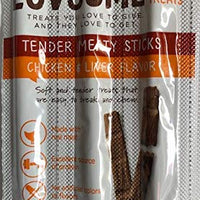 Luvsome Cat Treat Tender - Palillos para carne (sabor a pollo y hígado, 5 unidades) - BESTMASCOTA.COM