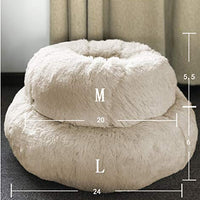 Cama para perro o gato BinetGo, cojín de piel sintética para perro o gato, alivio de articulaciones y mejor sueño, lavable a máquina, parte inferior impermeable - BESTMASCOTA.COM