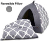Cama de lino para mascotas, color gris, tamaño mediano - BESTMASCOTA.COM