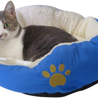 Evelots suave mascota cama, Cats & Dogs, 17" D x 5" H, varios colores - BESTMASCOTA.COM
