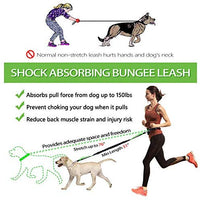 Correa para perro de LANNEY, manos libres, para correr, caminar, correr, entrenar senderismo, correa elástica retráctil para perros medianos a grandes, cinturón de cintura ajustable, costuras reflectantes, doble asa - BESTMASCOTA.COM
