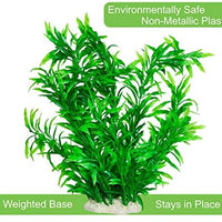 Otterly Pets Plantas de plástico para decoración de peceras grandes artificiales, decoración de acuario y accesorios, paquete de 8 - BESTMASCOTA.COM