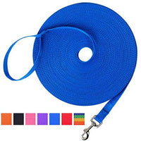 Hi Kiss - Correa de entrenamiento para perro/cachorro de obediencia para entrenamiento de agilidad – 15 ft 20 ft 30 ft 50 ft  – ideal para entrenamiento, juego, camping o patio trasero - BESTMASCOTA.COM