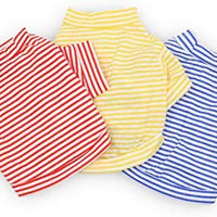 DroolingDog Ropa de perro mascota rayas camiseta para perros pequeños, paquete de 3 - BESTMASCOTA.COM