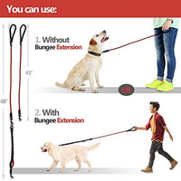 SparklyPets Heavy Duty Rope Bungee Leash for Large and Medium Dogs with Anti-Pull for Shock Absorption - No Slip Reflective Leash for Outside - BESTMASCOTA.COM