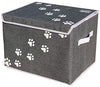 Feline Ruff - Caja de almacenamiento para juguetes de perro, tamaño grande Cesta de almacenamiento de juguetes para mascotas de 16.0 x 12.0 in con tapa. Cubo de lona plegable perfecto para juguetes y accesorios de gato. - BESTMASCOTA.COM