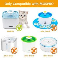 MOSPRO - Filtros de repuesto de carbono para fuente de mascotas, 6 paquetes de filtros de tecnología de carbono concentrado para dispensador automático de agua de flores Mospro para gatos y perros - BESTMASCOTA.COM