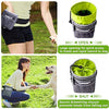 Bolsa de entrenamiento para perros pequeños a grandes, bolsa de entrenamiento para perros pequeños y grandes, bolsa de regalo para bocadillos para entrenamiento de recompensa, caminar, clip de metal, cinturón de cintura, correa de hombro, dispensador de b - BESTMASCOTA.COM