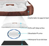 WILLNORN Cama para perros grandes con funda extraíble alfombrilla resistente al agua parte inferior y sofá cama lavable - BESTMASCOTA.COM