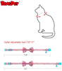 BINGPET 2 collares para gatos con campana, collar de seguridad ajustable para gatos, gatitos, cachemir - BESTMASCOTA.COM