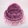 Cute Princess mascota cama Bow-Tie Lace Cat Dog Bed - BESTMASCOTA.COM