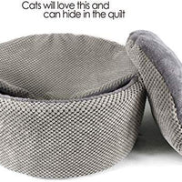 Winsterch - Cama para gatos, lavable, cálida, redonda, suave, sofá para mascotas, cama para gatos, camas para mascotas pequeñas - BESTMASCOTA.COM