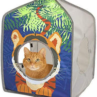 Kitty City Jungle Cat Cube Combo, Cubo plegable para gato, cama para gato, túnel, juguetes para gatos - BESTMASCOTA.COM