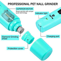 I-pure Artículos Amoladora de uñas para perros, cortadora eléctrica de uñas, 2 velocidades para mascotas, kit de aseo para perros, recargable, sin dolor, para perros pequeños y medianos, grandes - BESTMASCOTA.COM