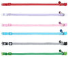 EXPAWLORER 6 Pcs Wave Point Adjustable Cat Collars Colorful Nylon Breakaway Safety Pet Collar with Bells - BESTMASCOTA.COM